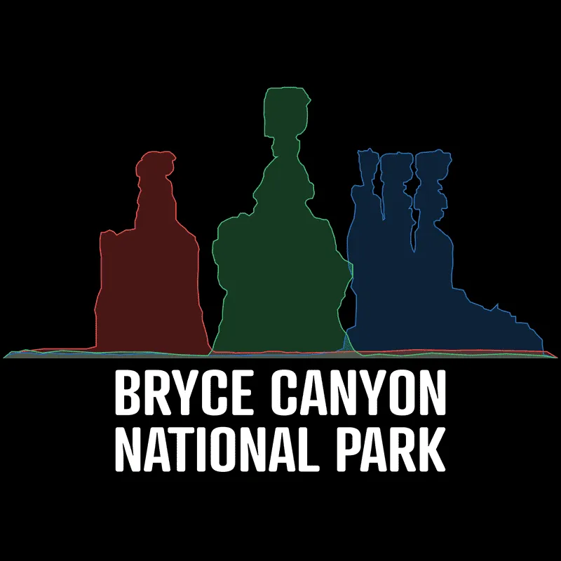 Bryce Canyon National Park Tote Bag - Histogram