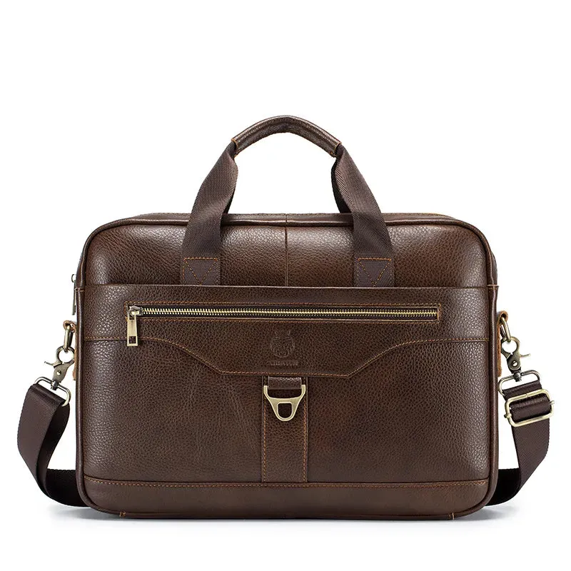 Genuine Leather Briefcases Hard For Men Luxury Handbags Laptop Briefcase Bags