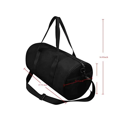 INTERESTPRINT Tropical Flamingo and Palm Tre Travel Duffel Bag, Waterproof Bag
