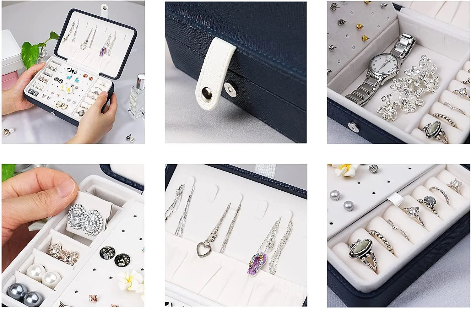 Jewellery Organiser|Storage for Necklace, Earrings, Ring, Bracelet, Watch, Make-up | Gifts for her