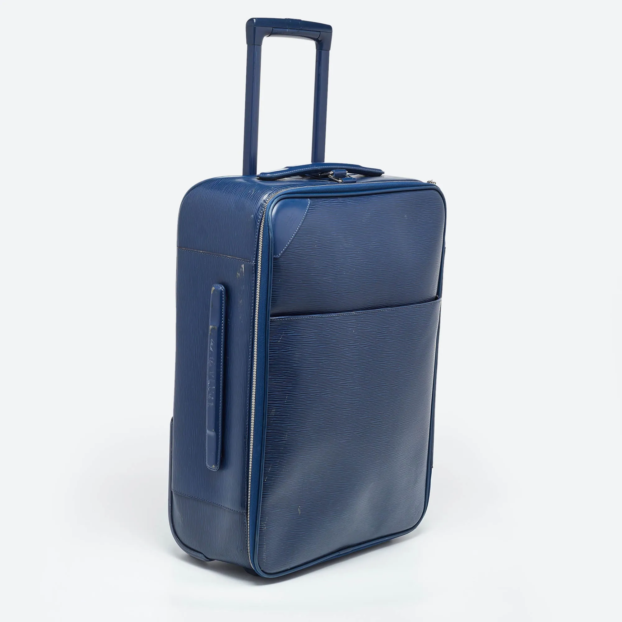 Louis Vuitton Blue Marine Epi Leather Pegase 55 Luggage