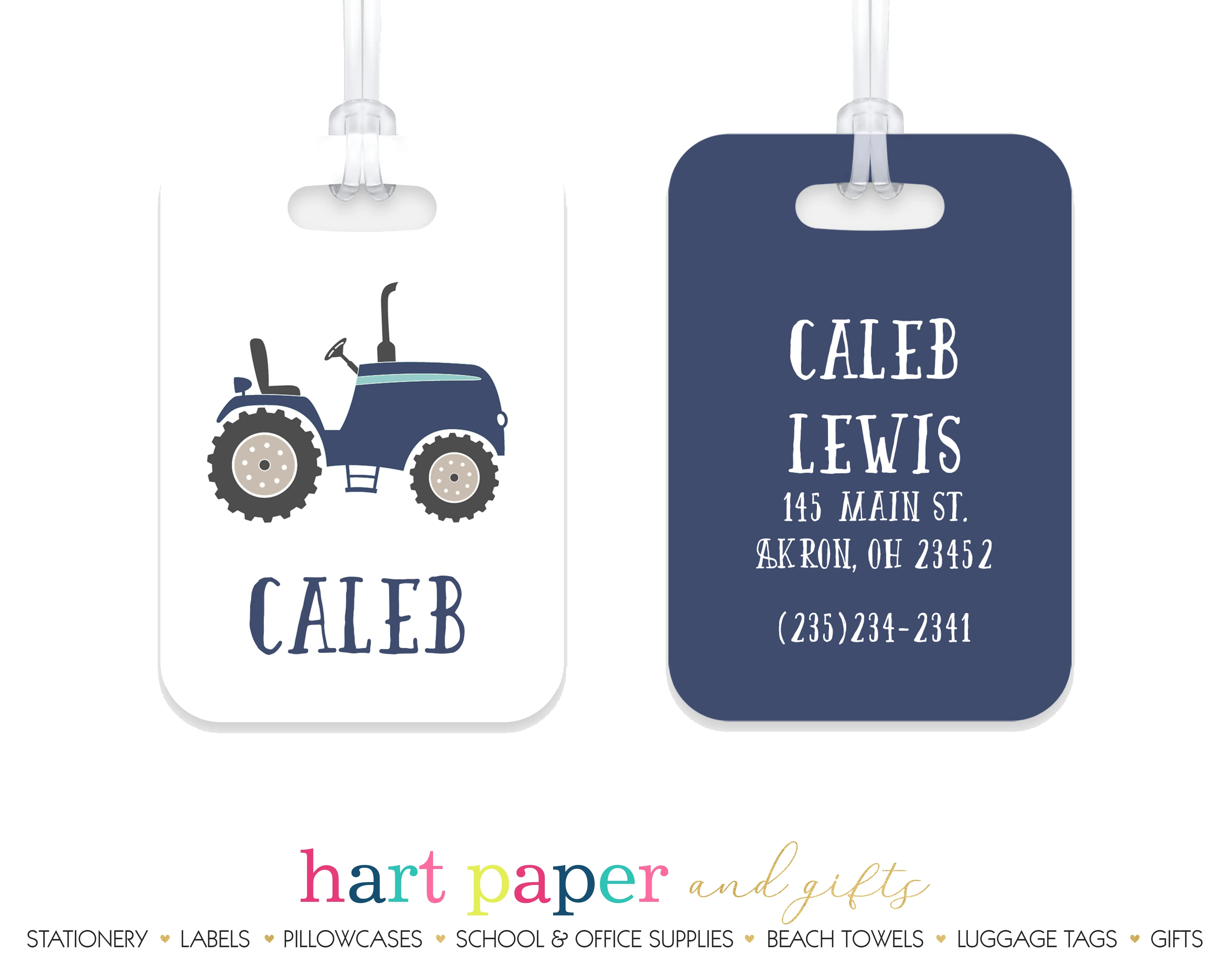 Tractor Luggage Bag Tag